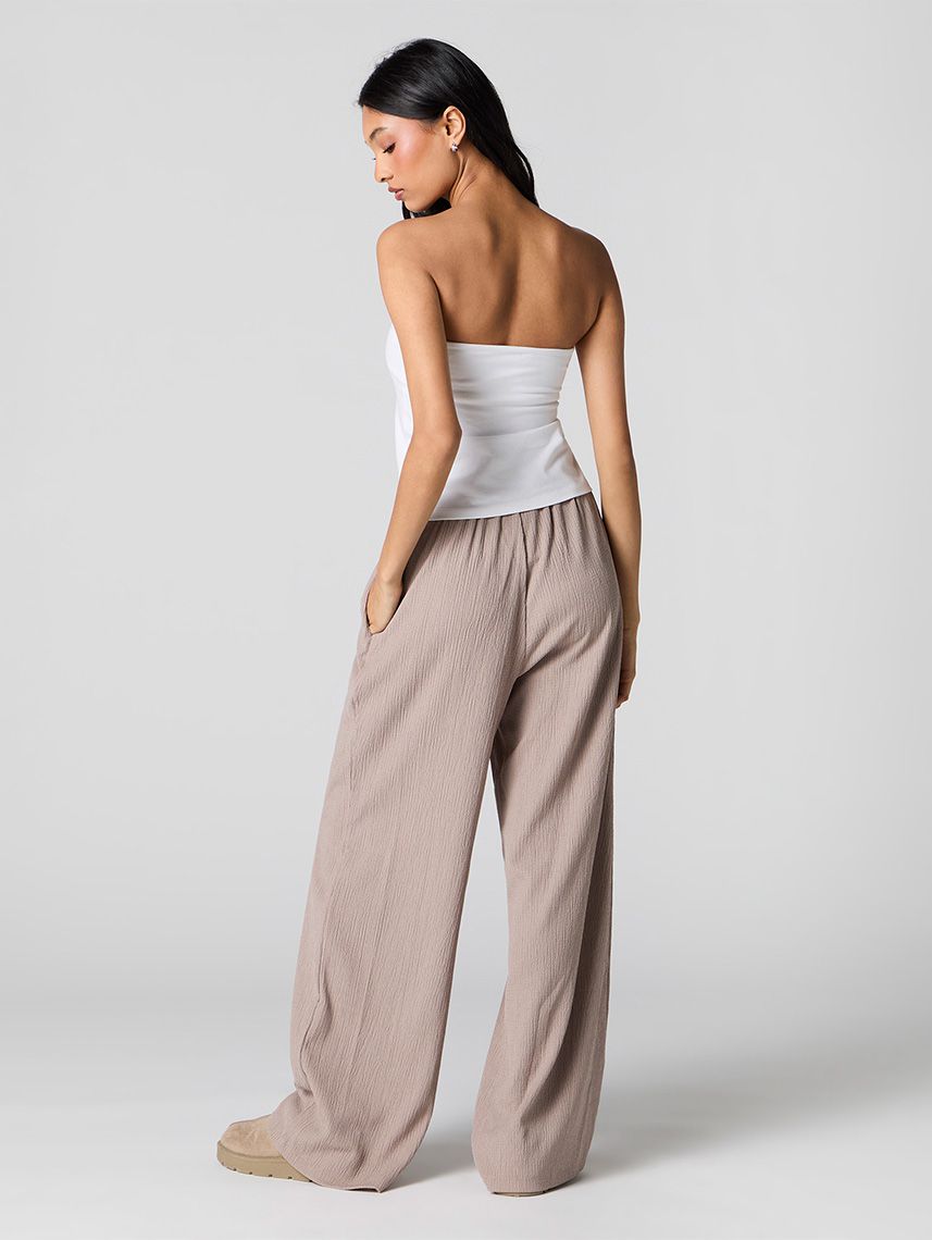 מכנסי טקסטורה WIDE LEG