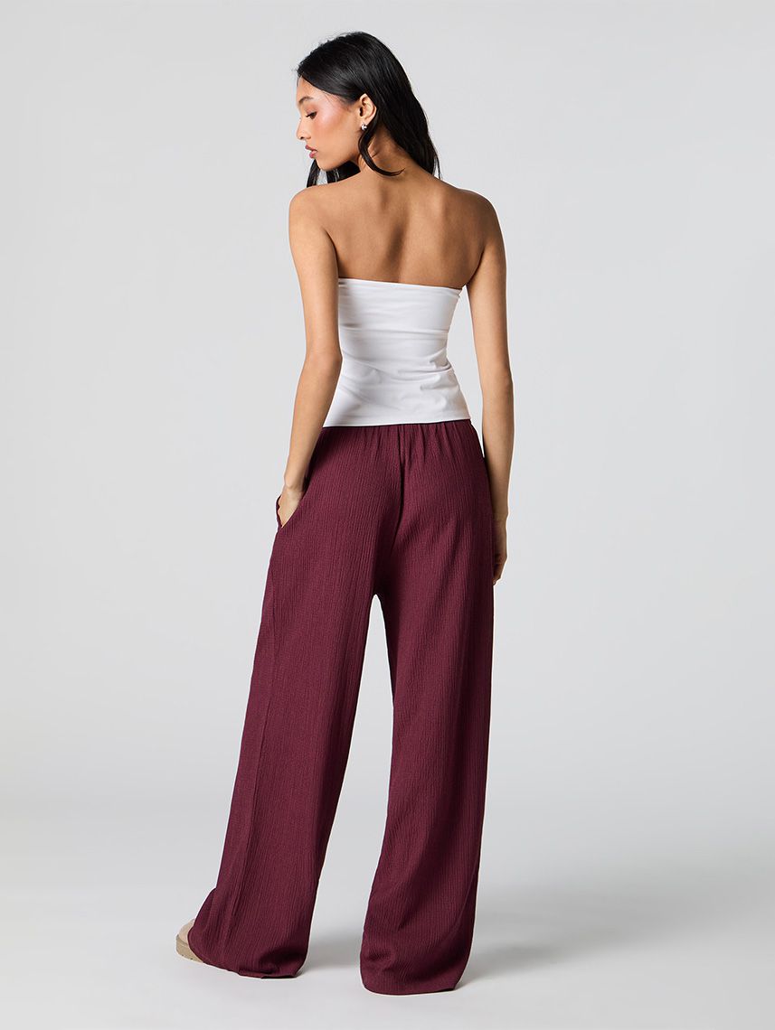 מכנסי טקסטורה WIDE LEG