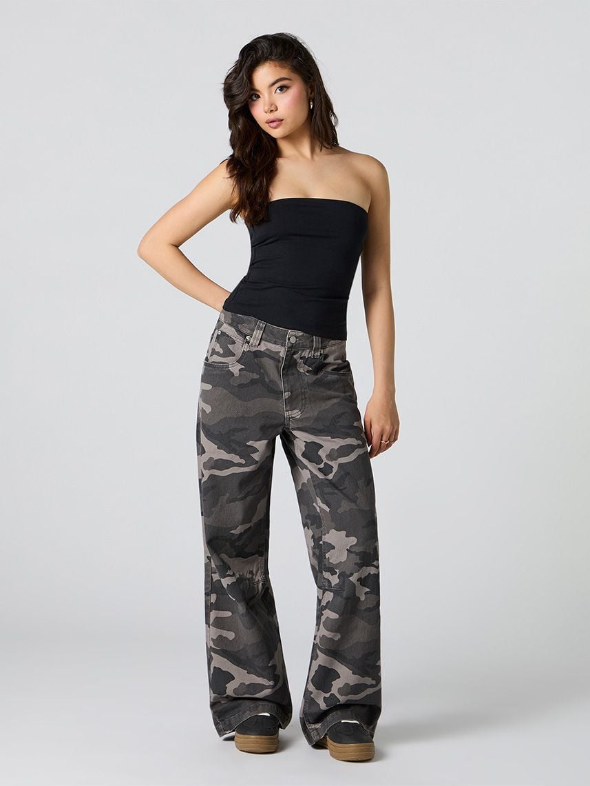 מכנסי באגי WIDE LEG