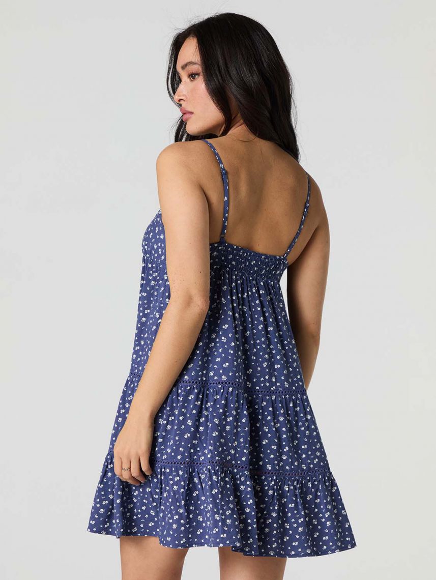 שמלת מיני קומות פרחונית