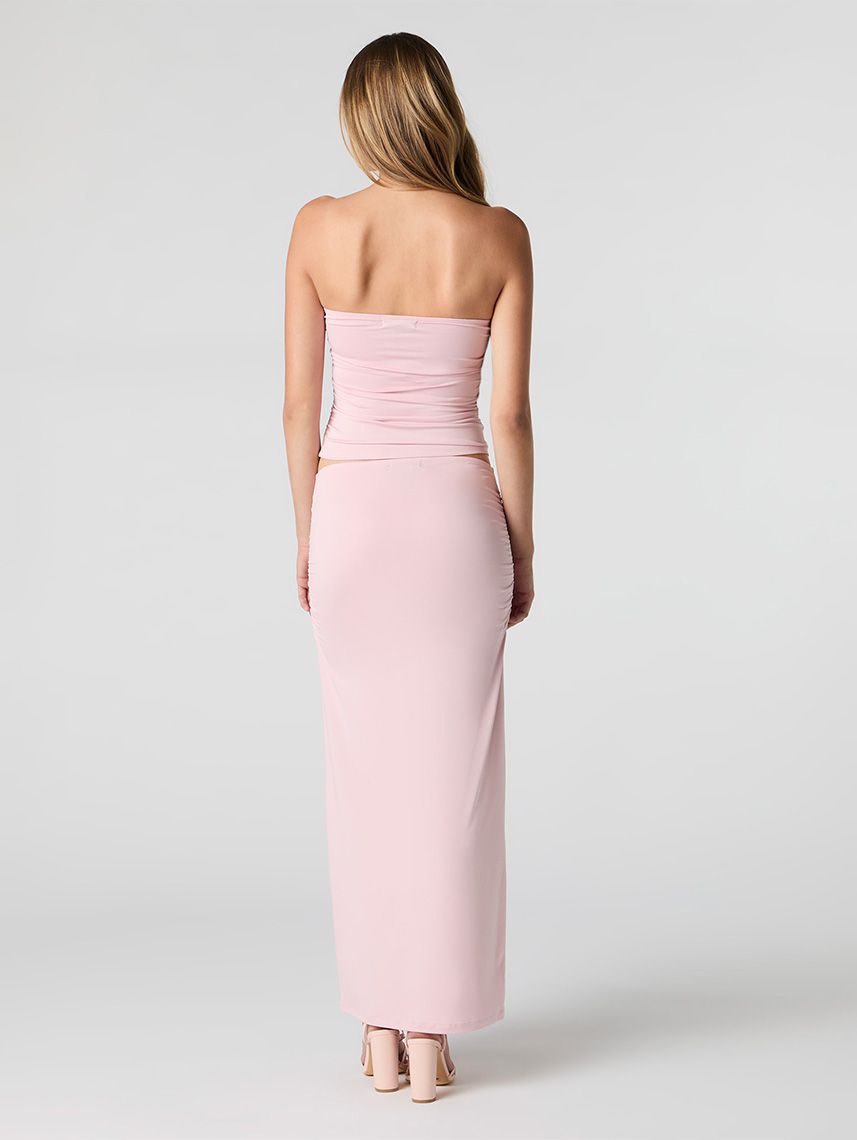 חצאית מקסי עם כיווצים