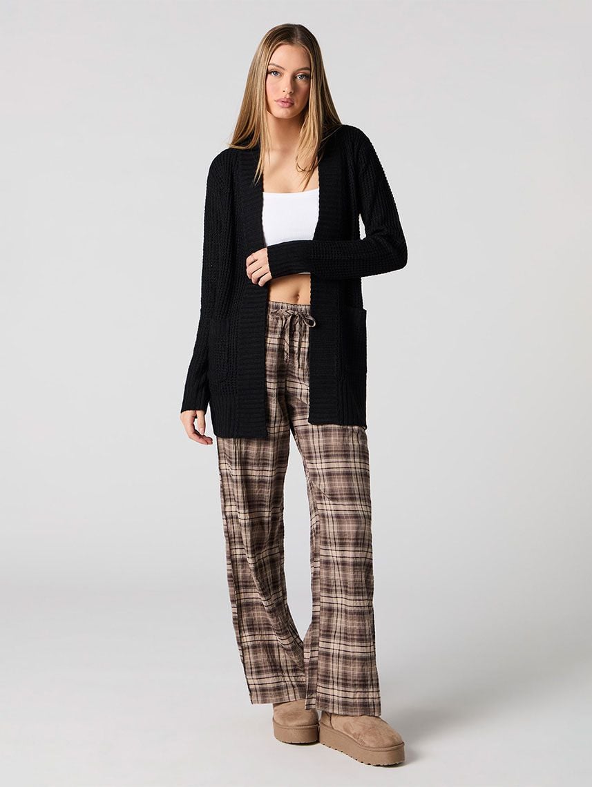 קרדיגן ופל פתוח