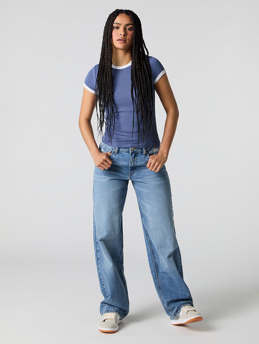 ג’ינס נמוך LOW RISE - BAGGY