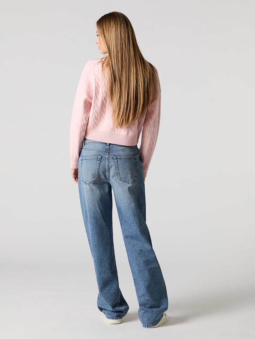 ג’ינס HIGH RISE-WIDE LEG