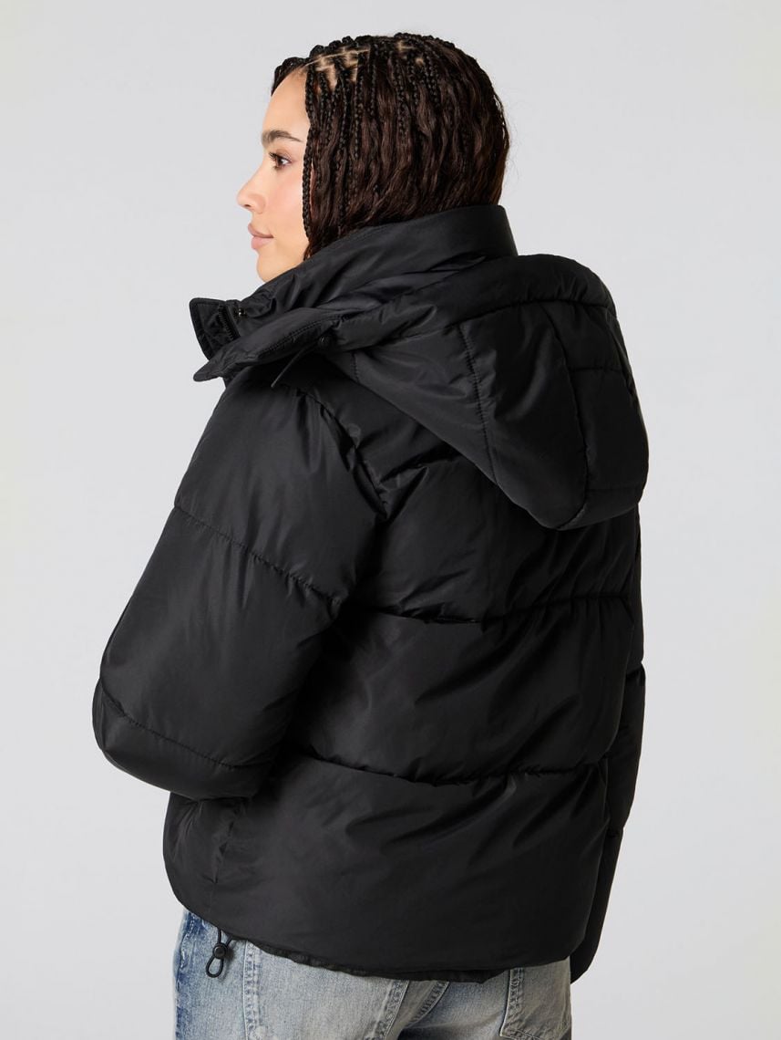 מעיל פוך עם כובע נשלף