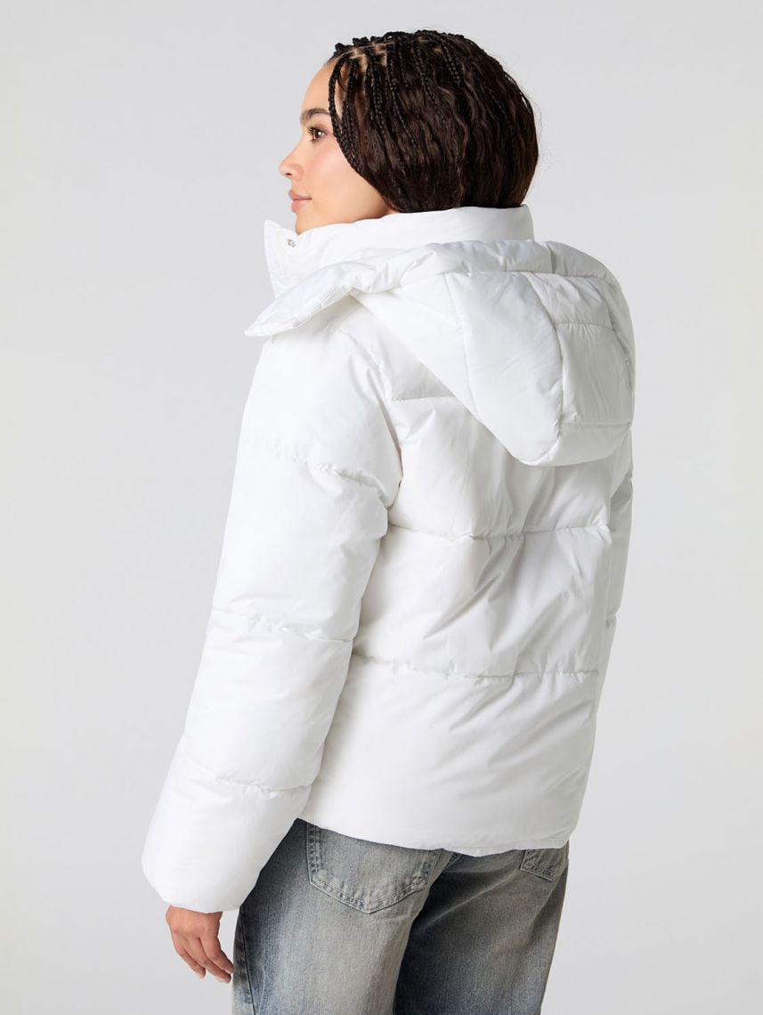 מעיל פוך עם כובע נשלף