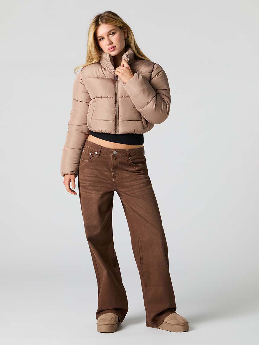 מעיל פוך קרופ