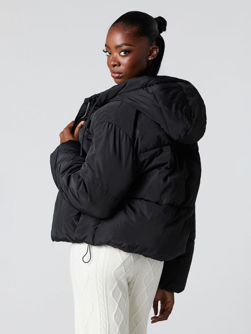 מעיל פוך עם בטנה פרוותית