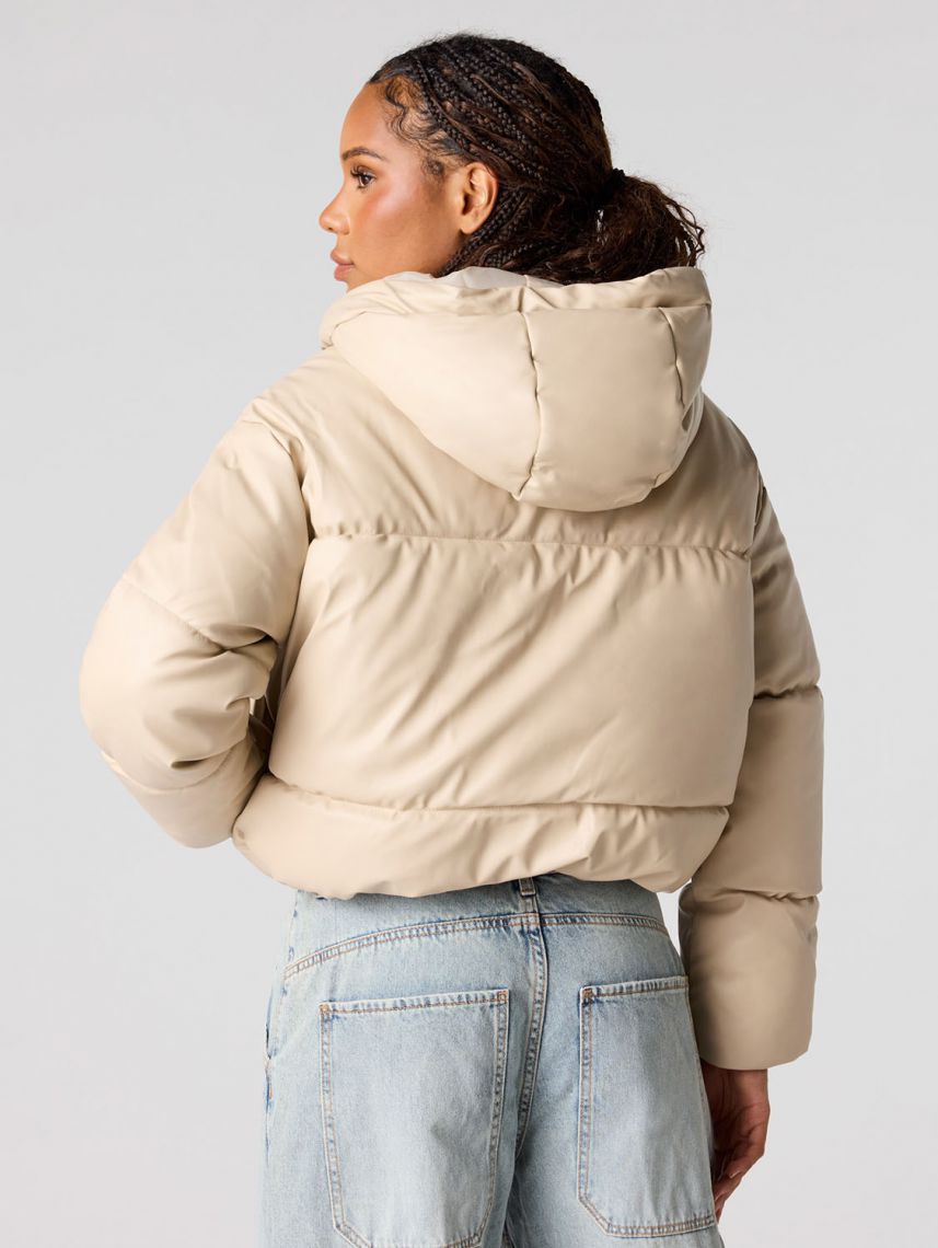 מעיל פוך עם כובע