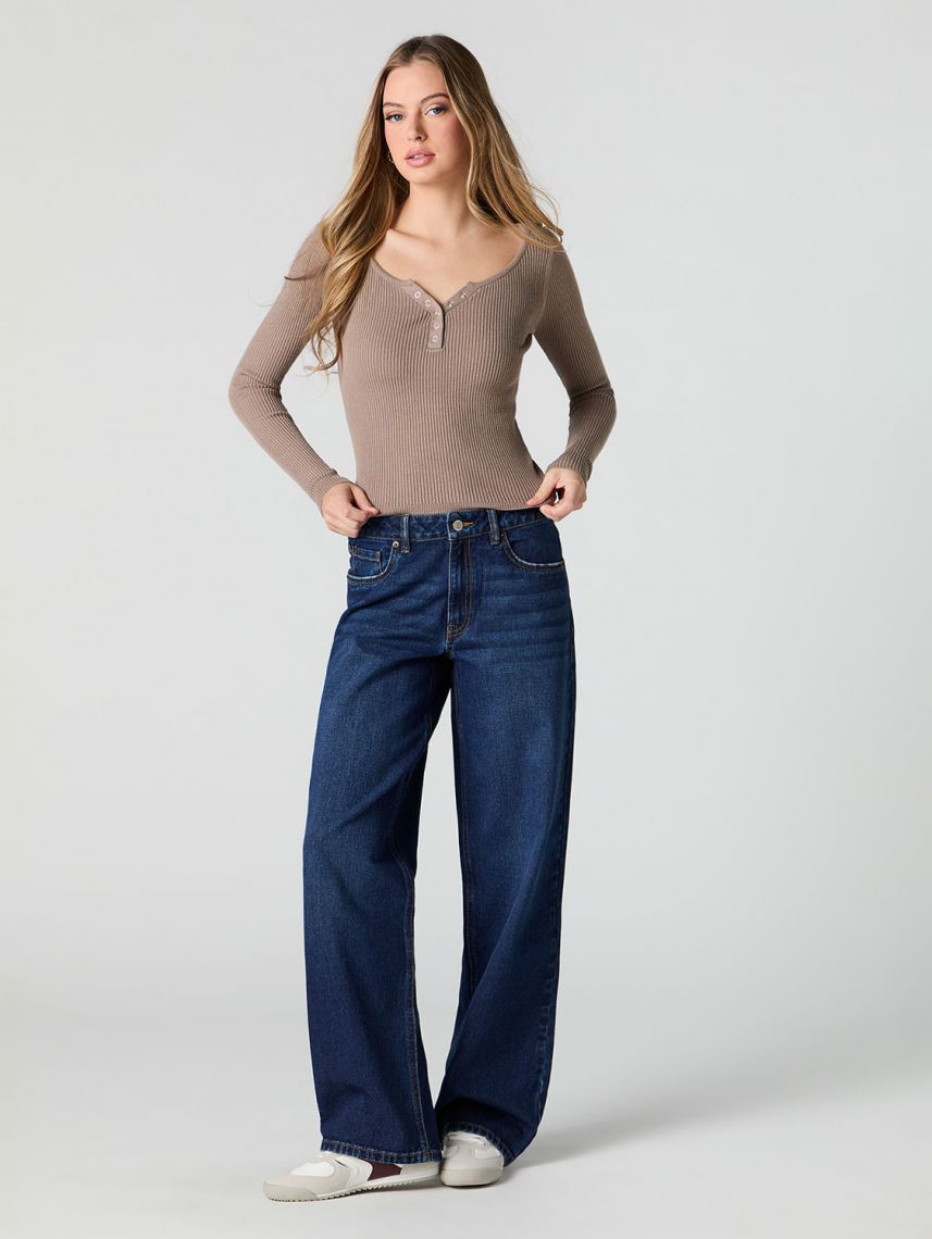 חולצת סריג דקה ארוכה