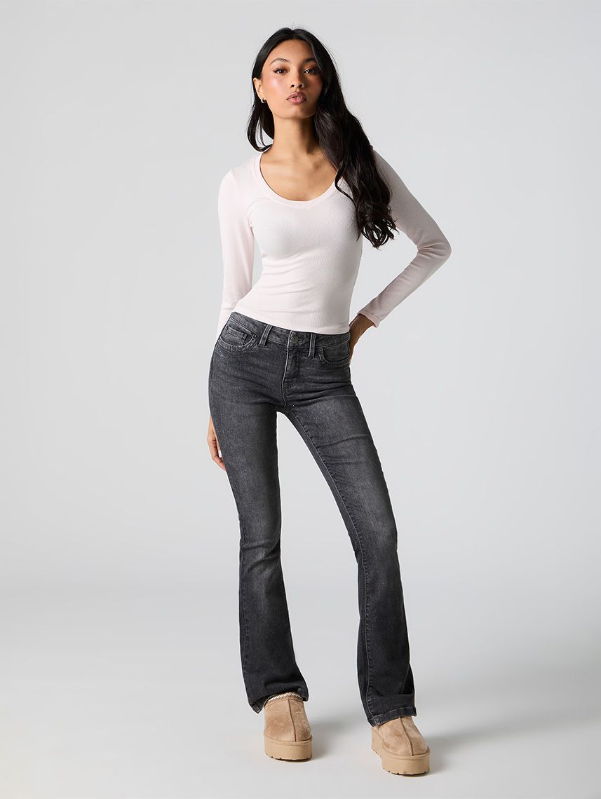 חולצת וי ריב ארוכה