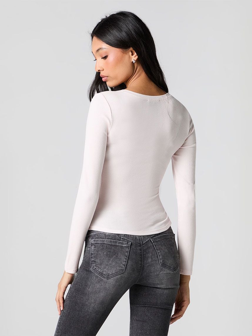 חולצת וי ריב ארוכה