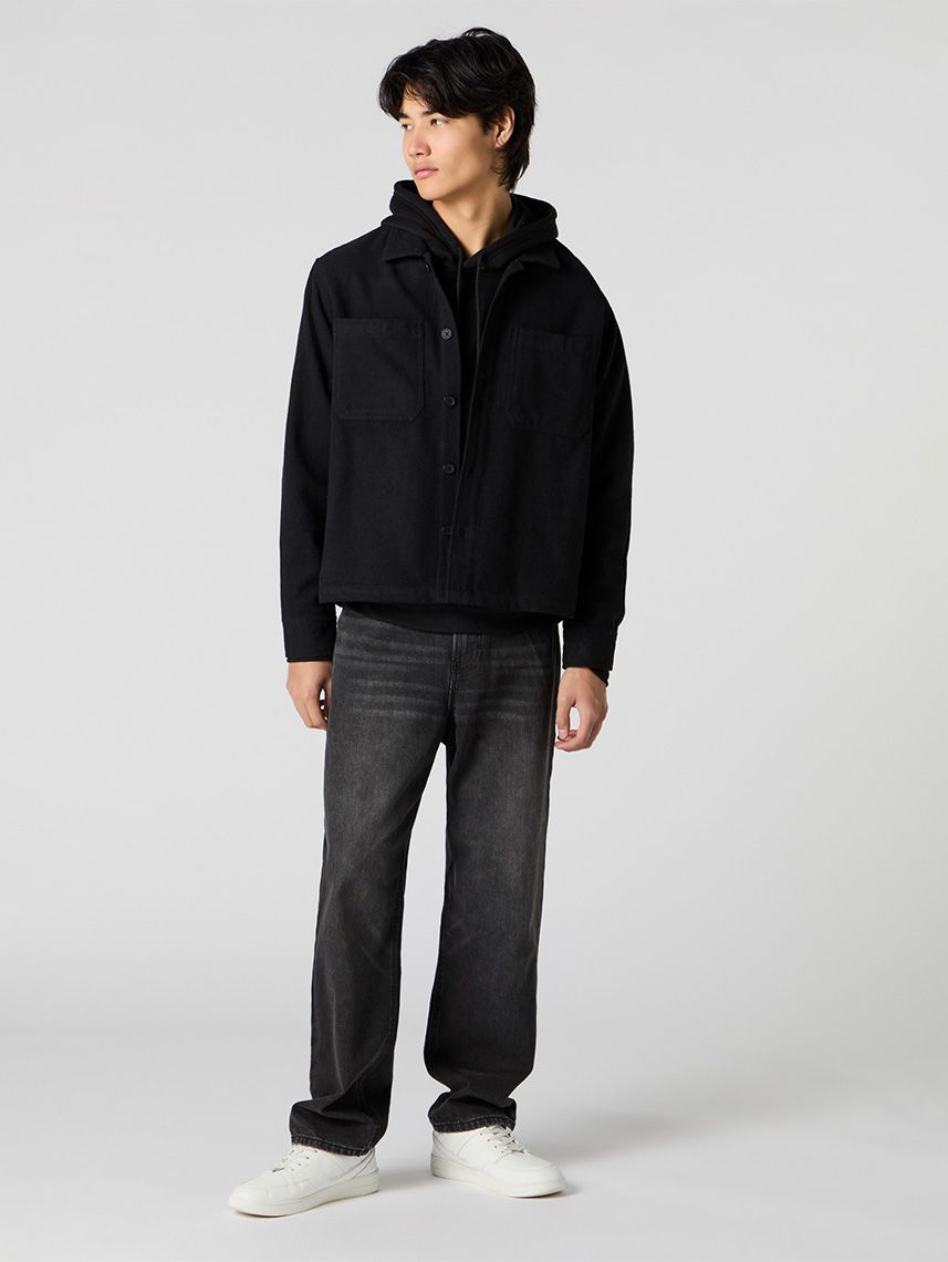 חולצת פלנל מכופתרת