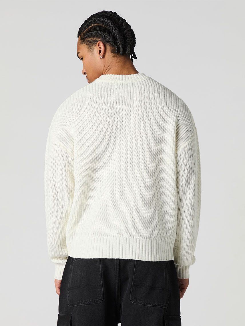 סוודר עם רקמה LA