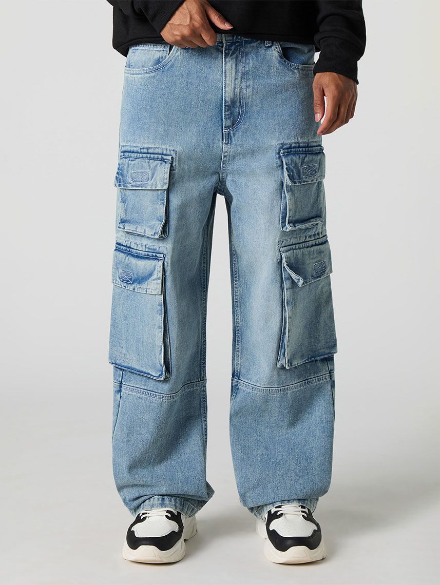 ג’ינס CARGO מרובה כיסים