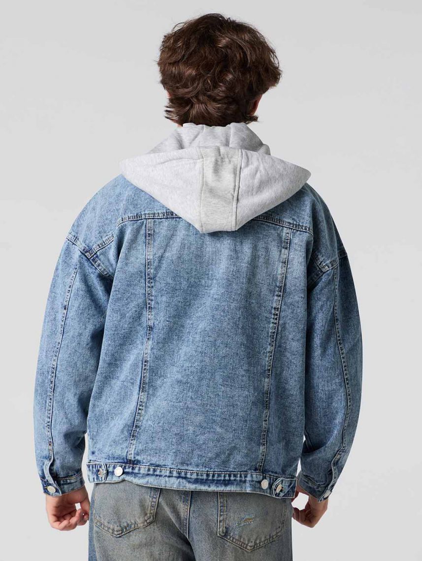 ג’קט ג’ינס משולב