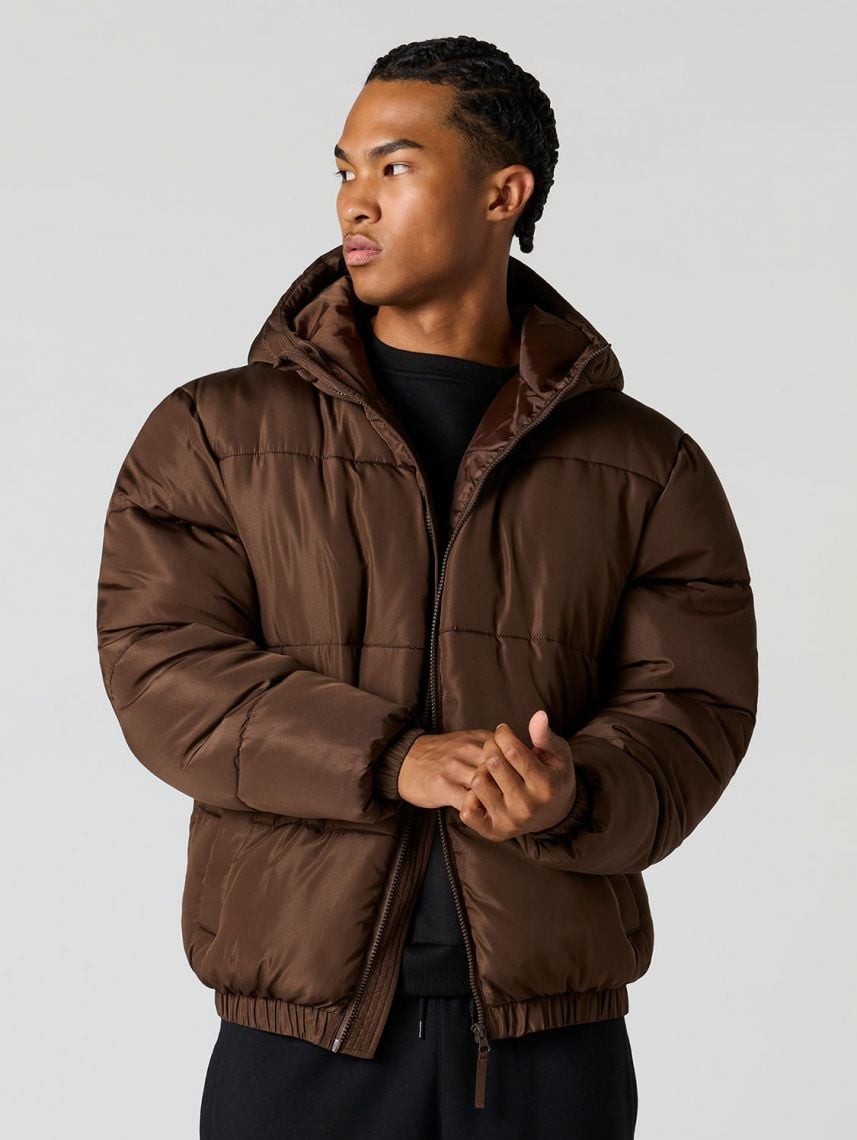 מעיל פוך עם כובע