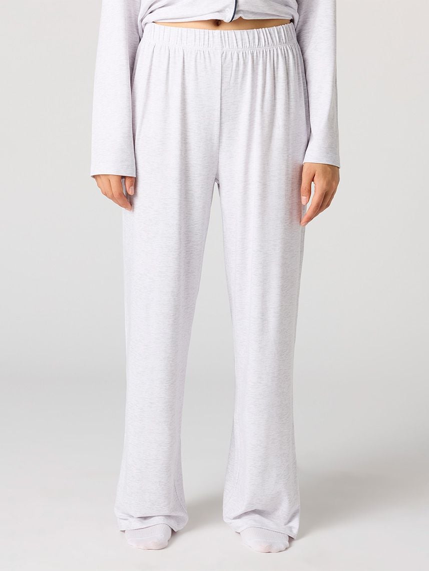 סט פיג’מה מכופתרת ארוכה