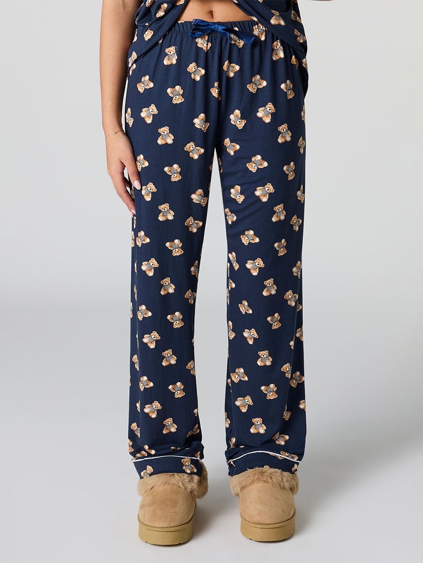 סט פיג’מה מכופתרת