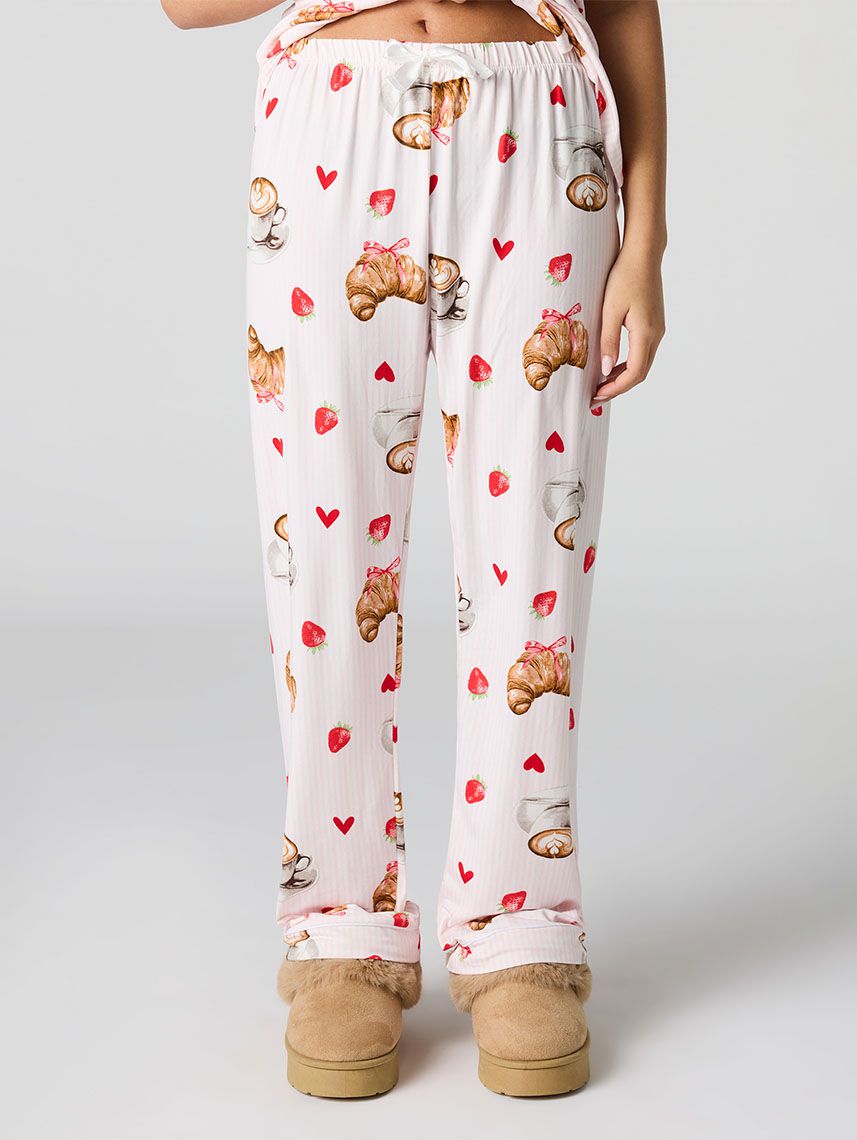 סט פיג’מה מכופתרת