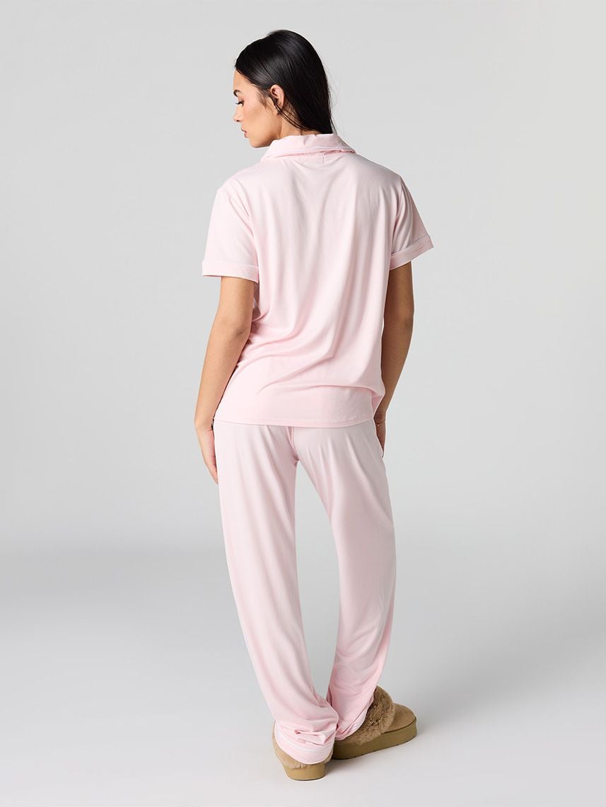 סט פיג’מה מכופתרת