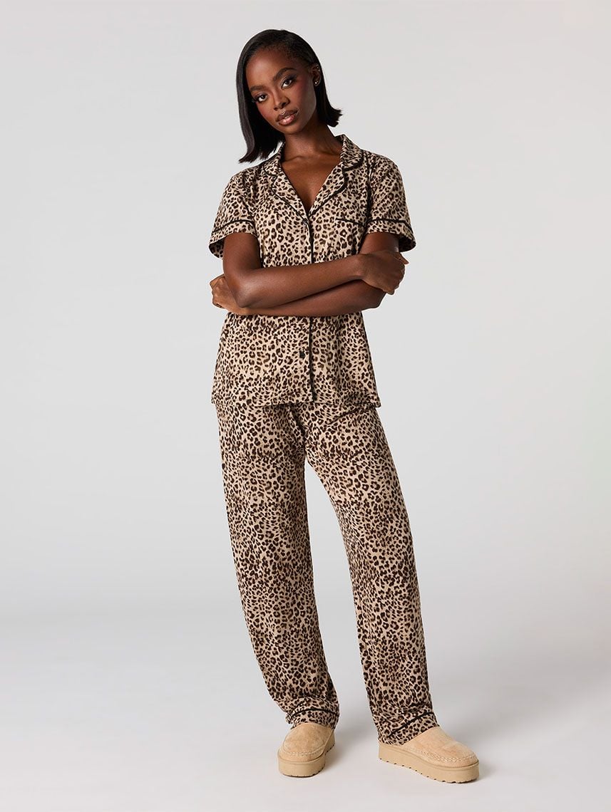 סט פיג’מה מכופתרת