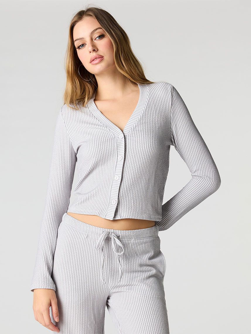 קרדיגן ריב מכופתר