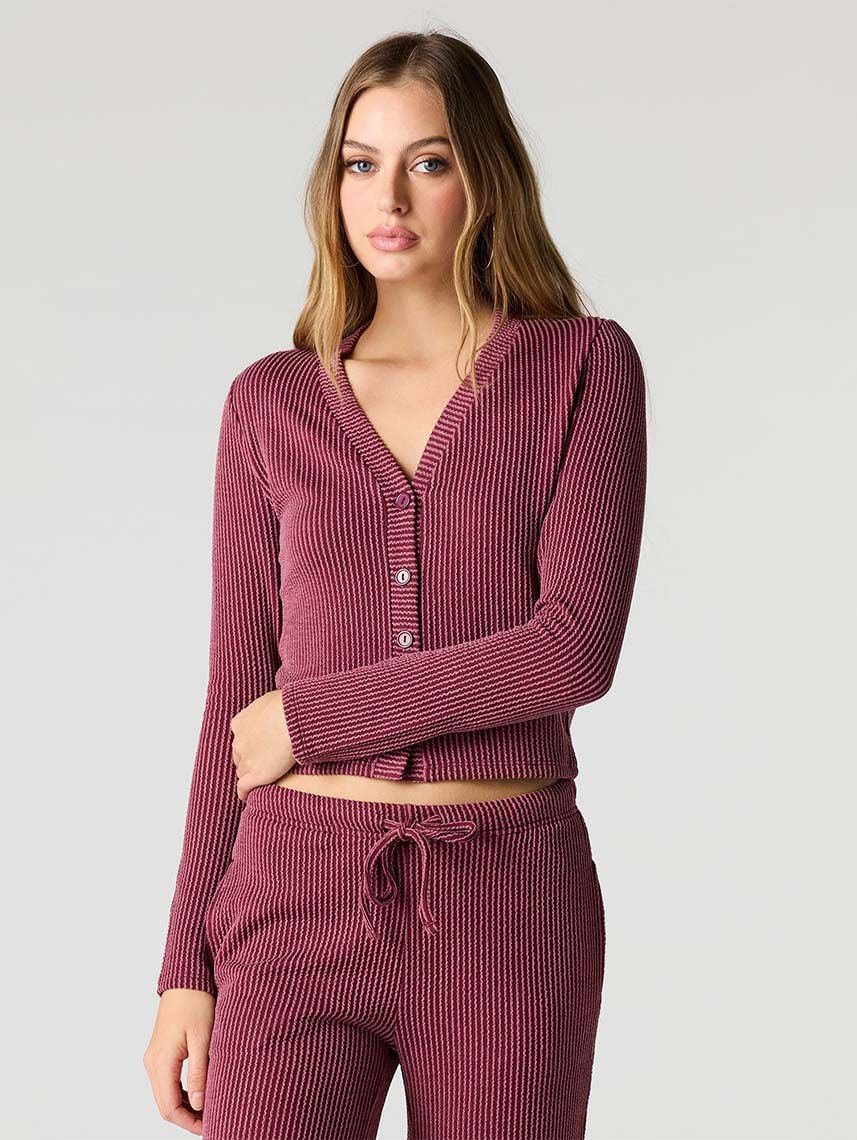 קרדיגן ריב מכופתר