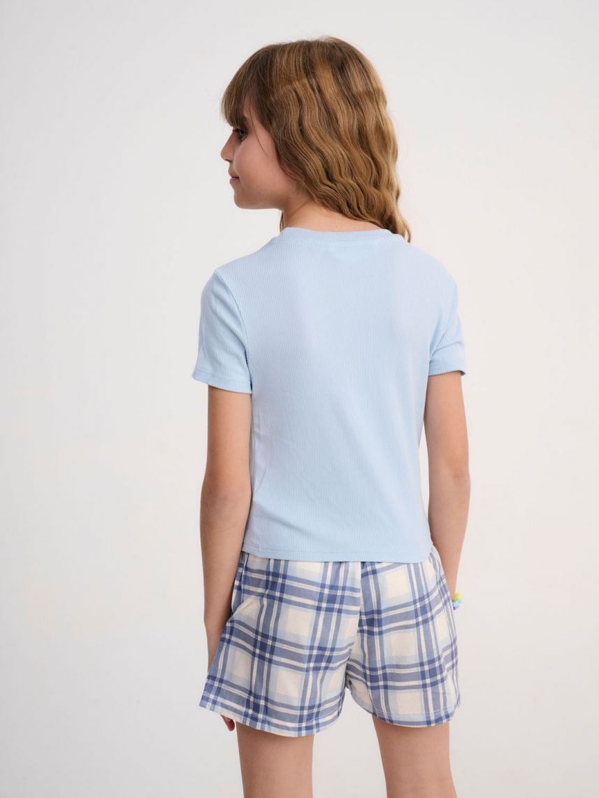 סט פיג’מה קצרה