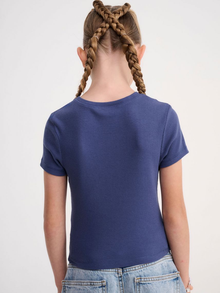 טי-שירט ריב עם הדפס