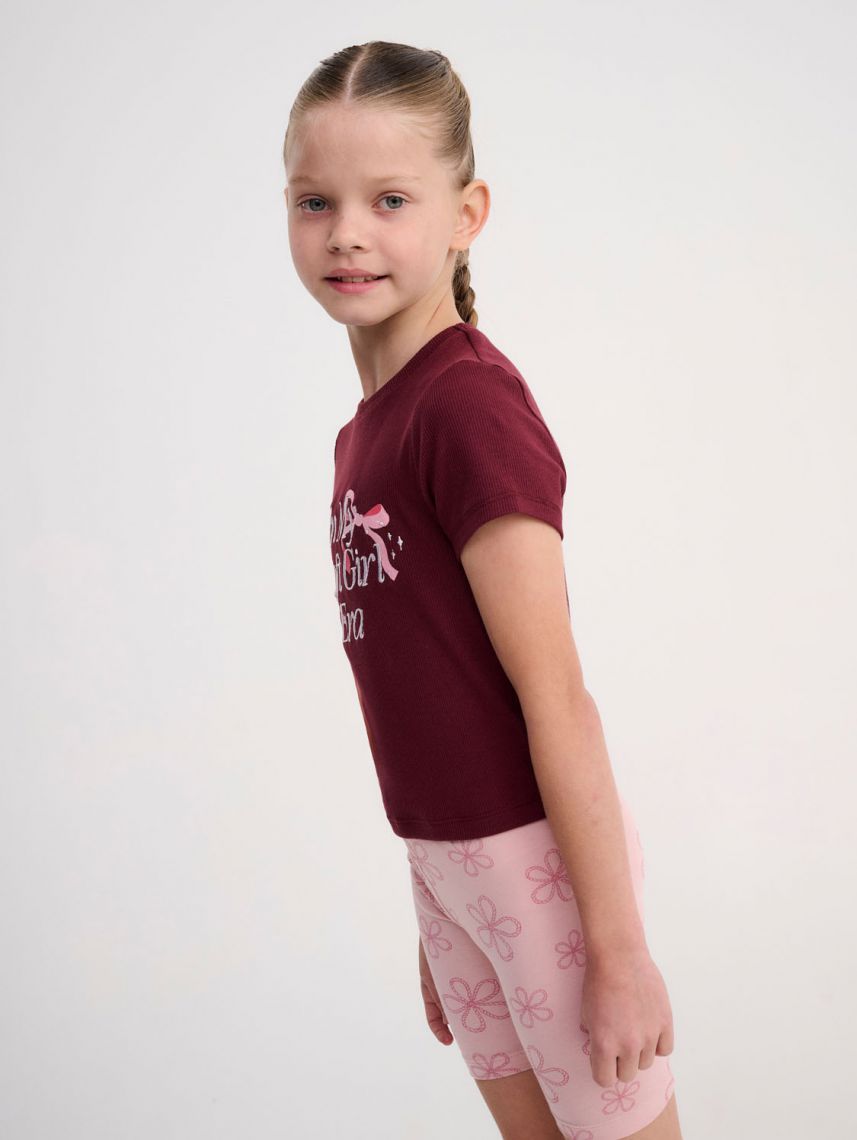 טי-שירט ריב עם הדפס