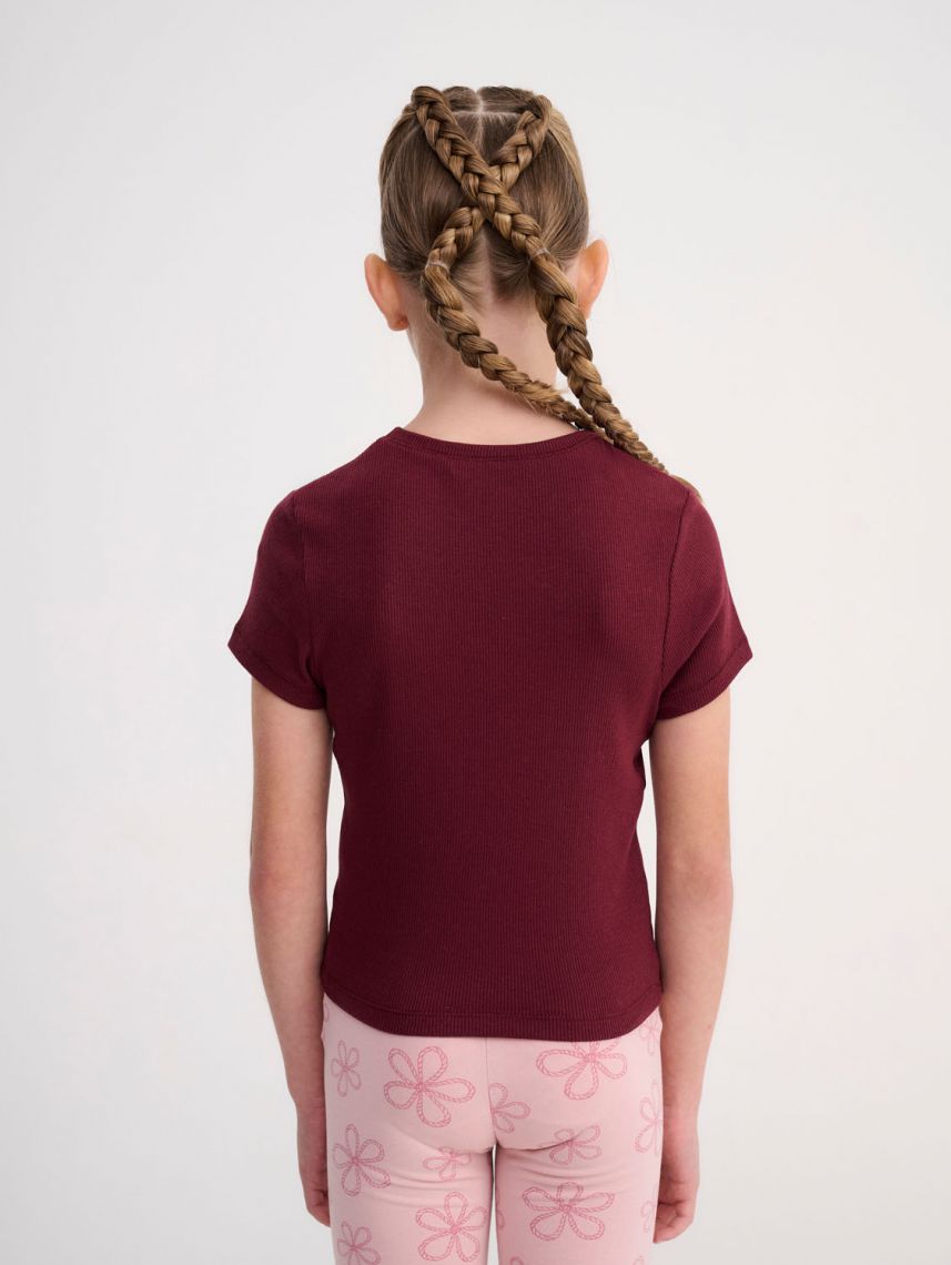 טי-שירט ריב עם הדפס