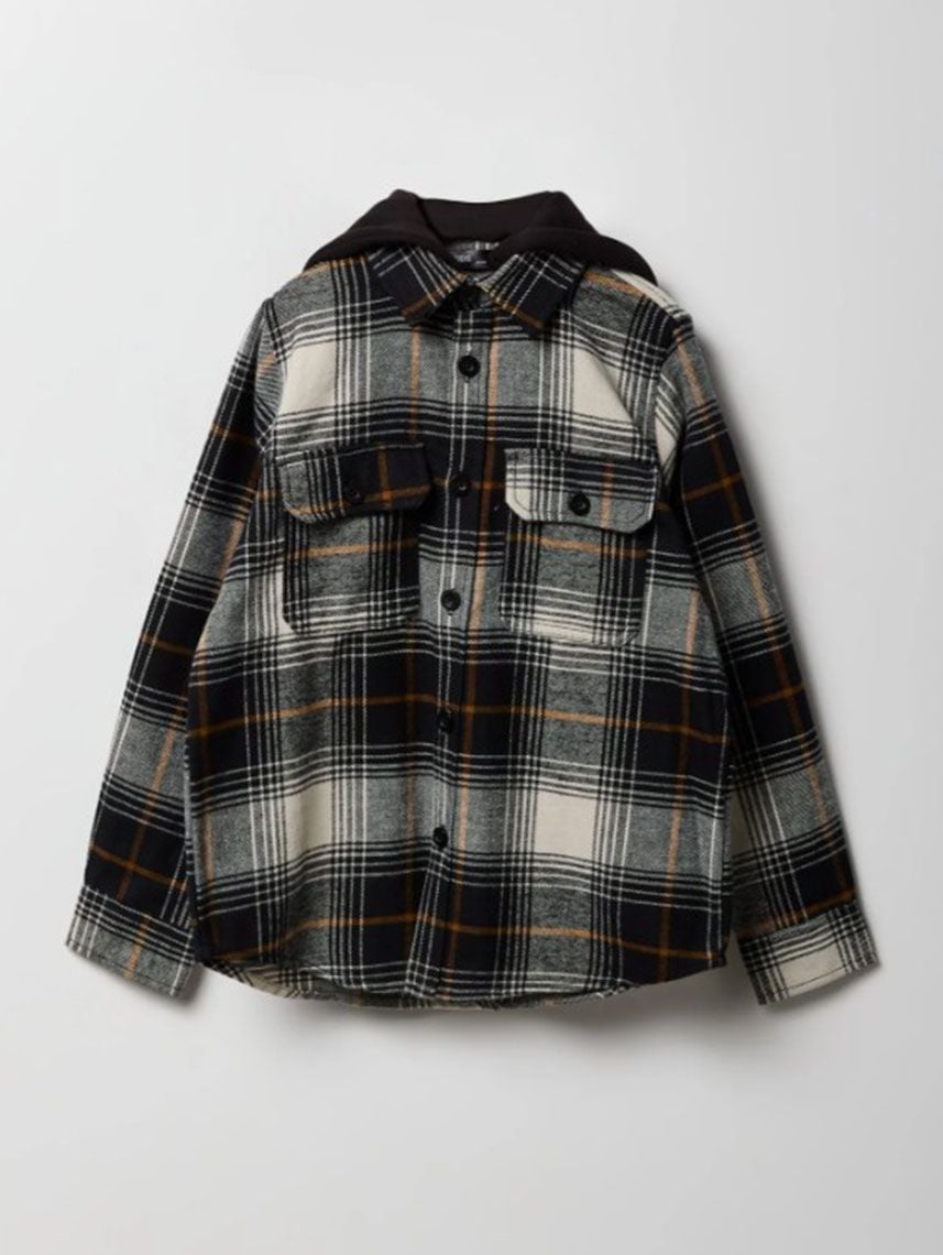 חולצת פלנל מכופתרת