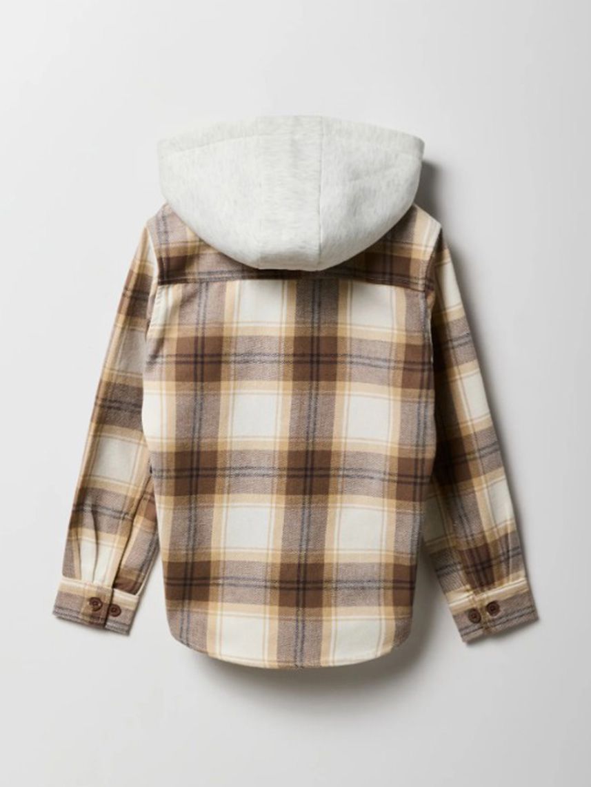 חולצת פלנל מכופתרת