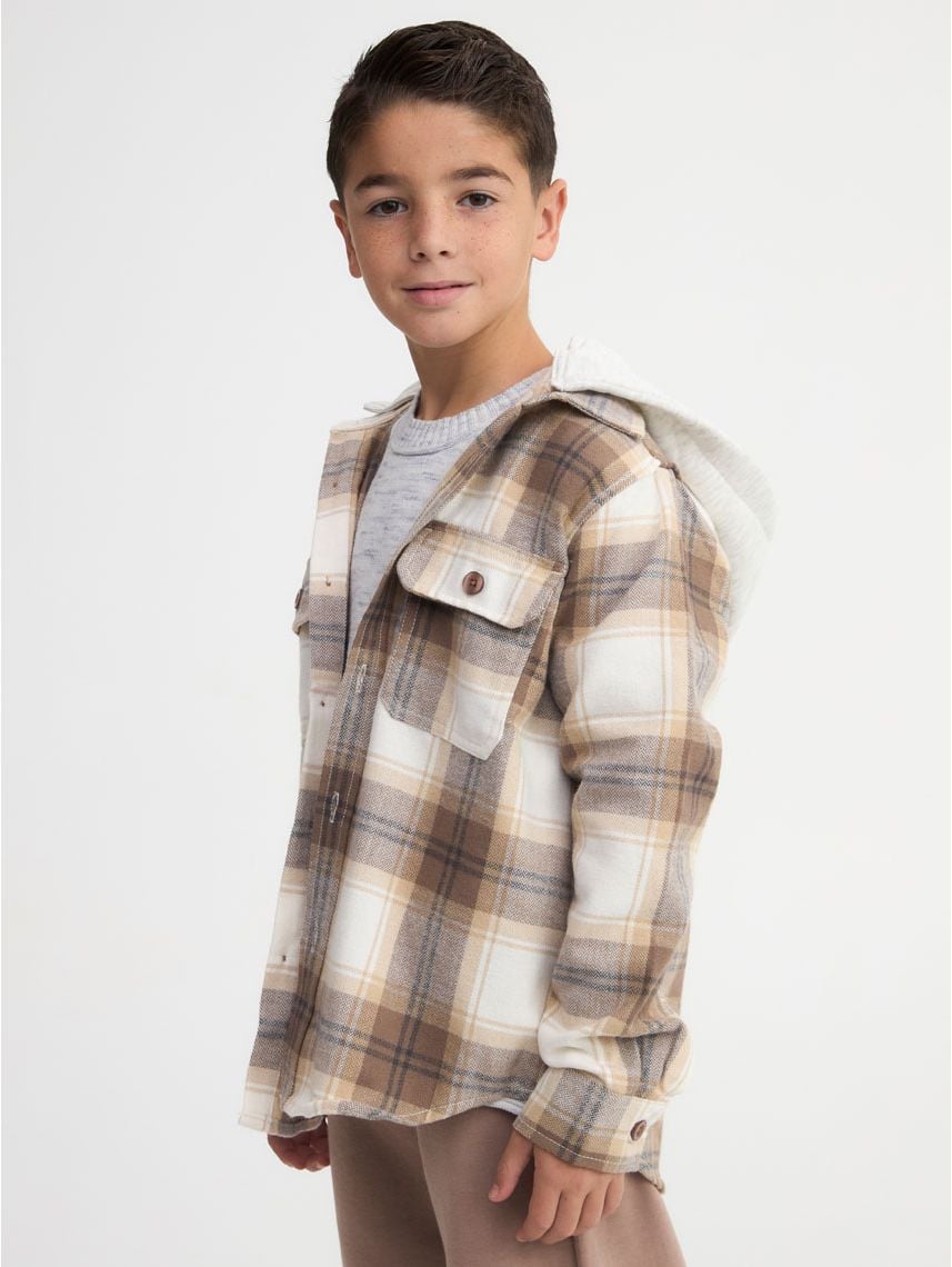 חולצת פלנל משובצת