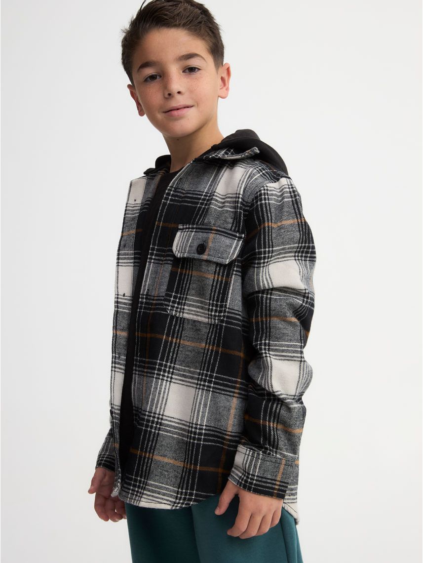 חולצת פלנל משובצת