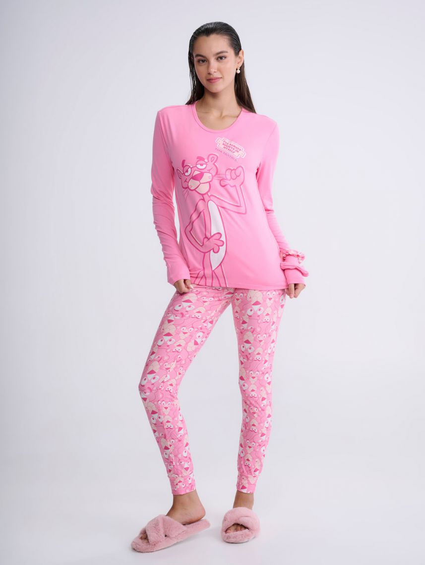 סט פיג’מה ארוכה | Pink Panther