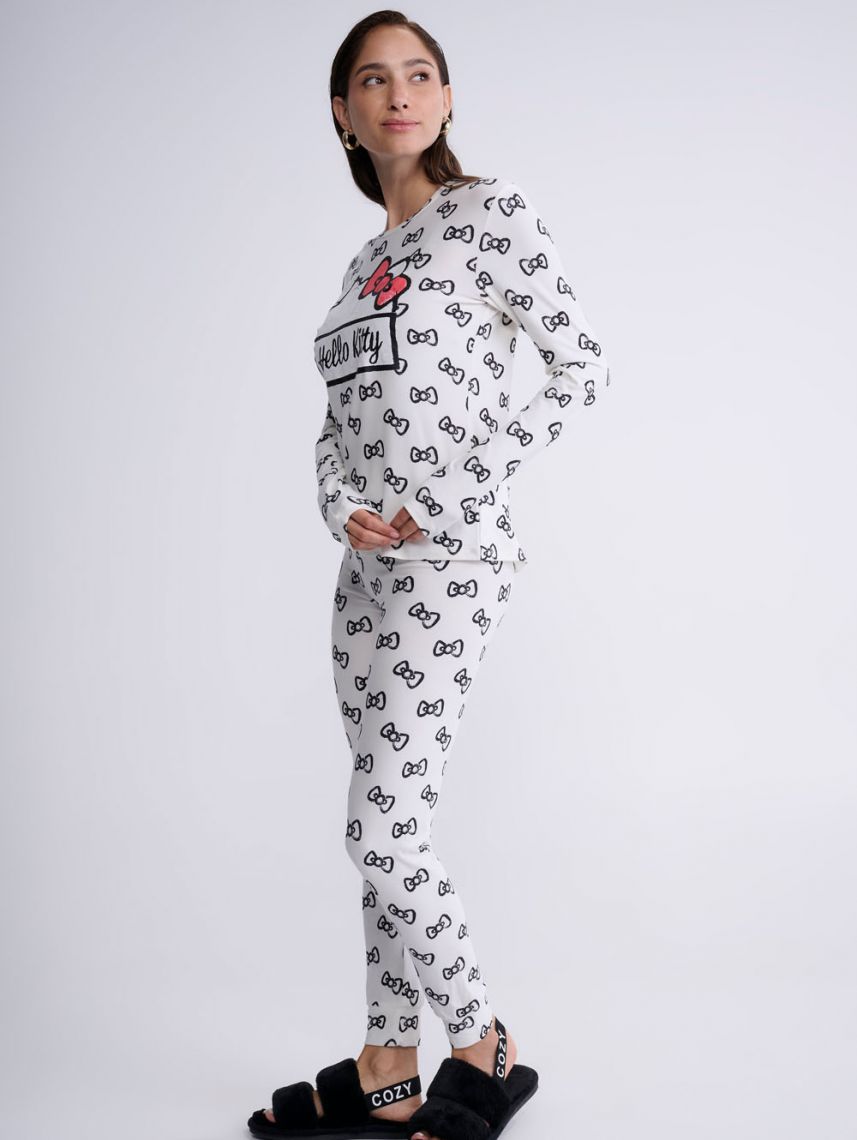 סט פיג’מה ארוכה | Hello Kitty