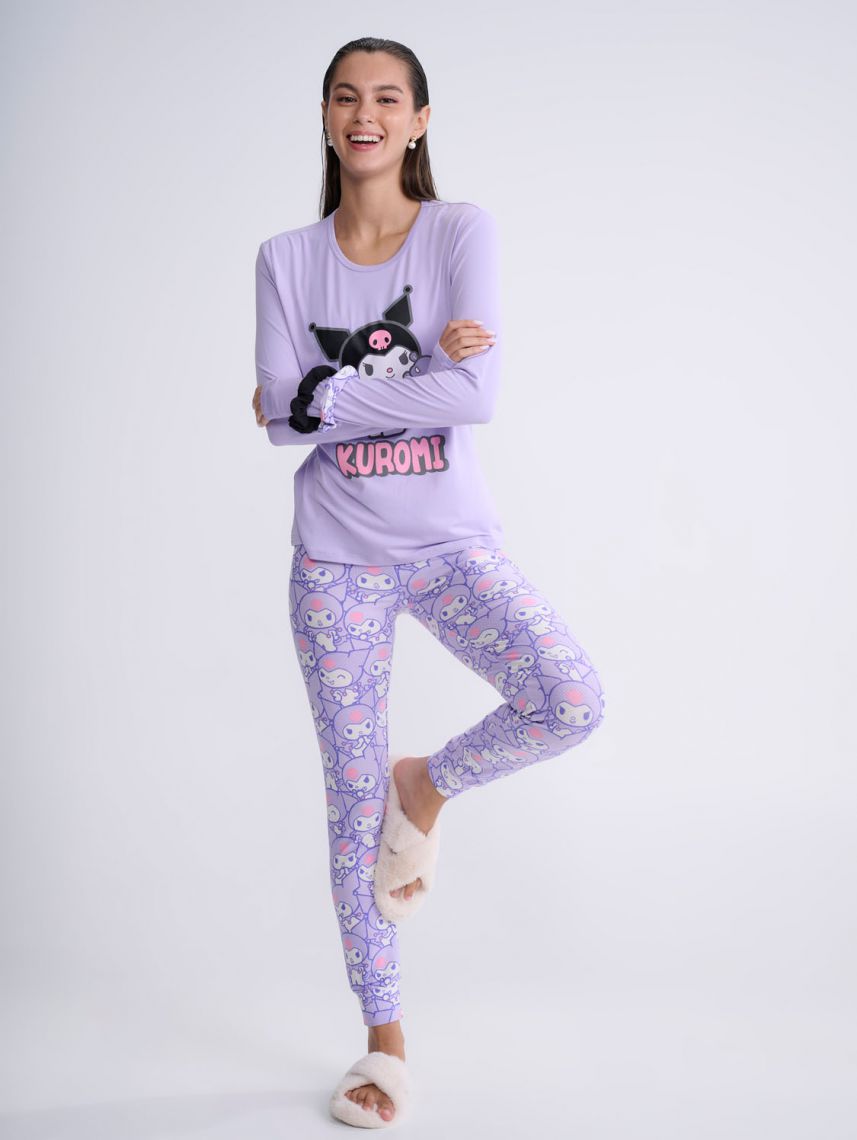 סט פיג’מה ארוכה | KUROMI