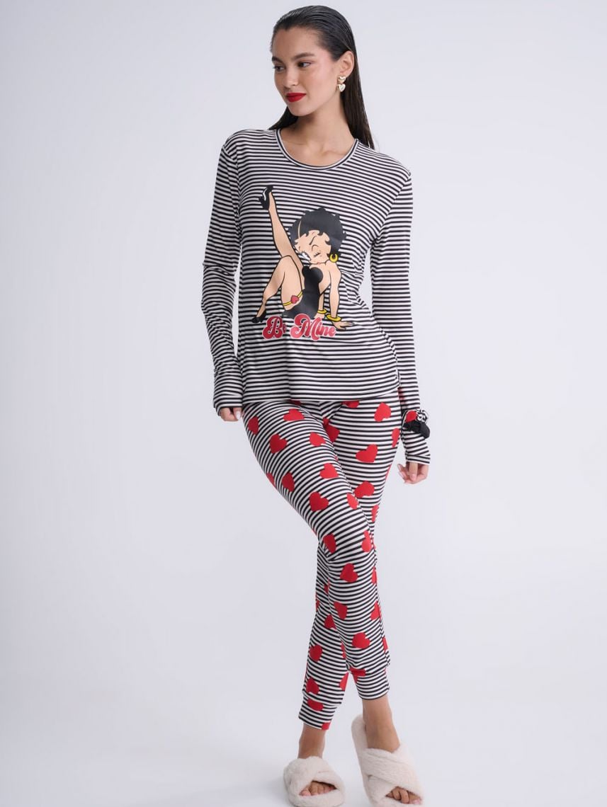 סט פיג’מה ארוכה | BETTY BOOP