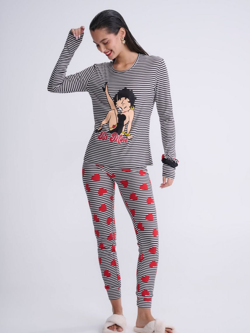 סט פיג’מה ארוכה | BETTY BOOP