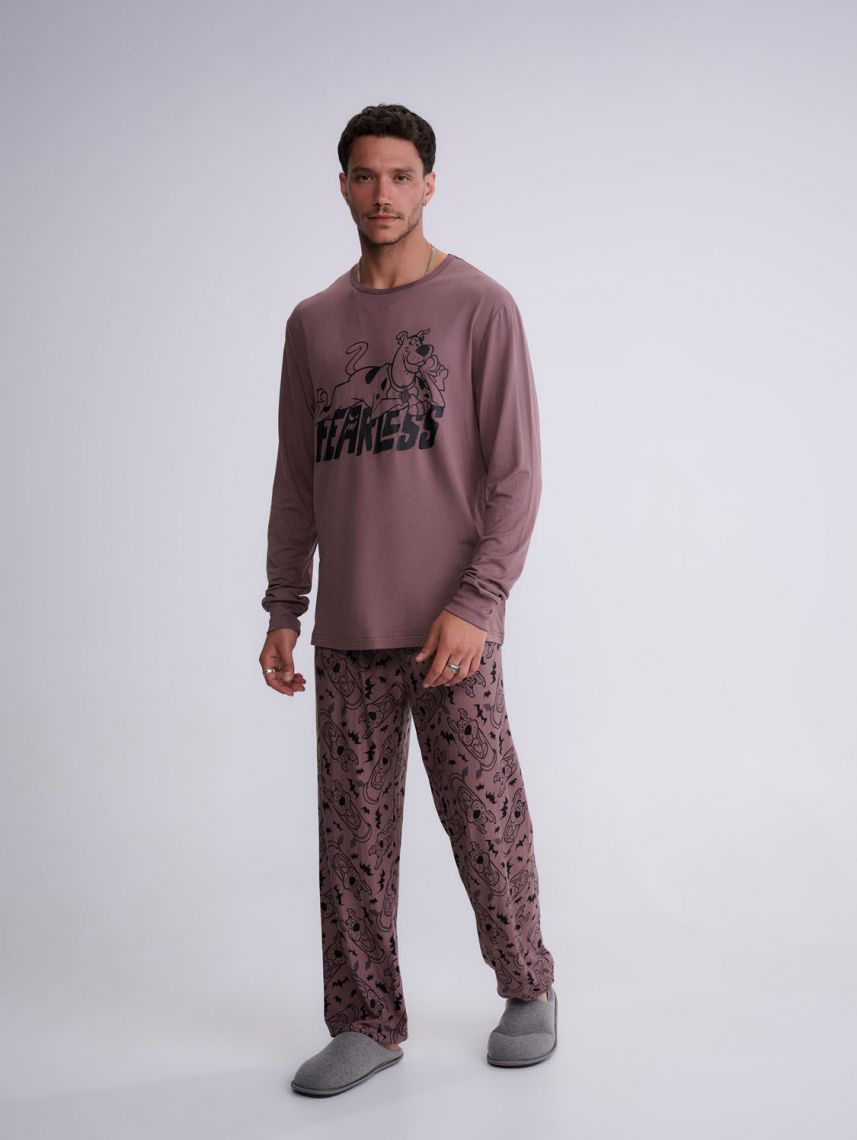 סט פיג’מה ארוכה | Scooby Doo