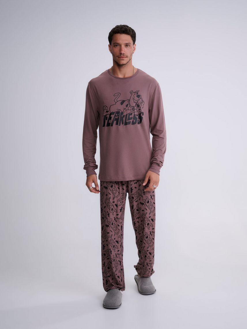 סט פיג’מה ארוכה | Scooby Doo