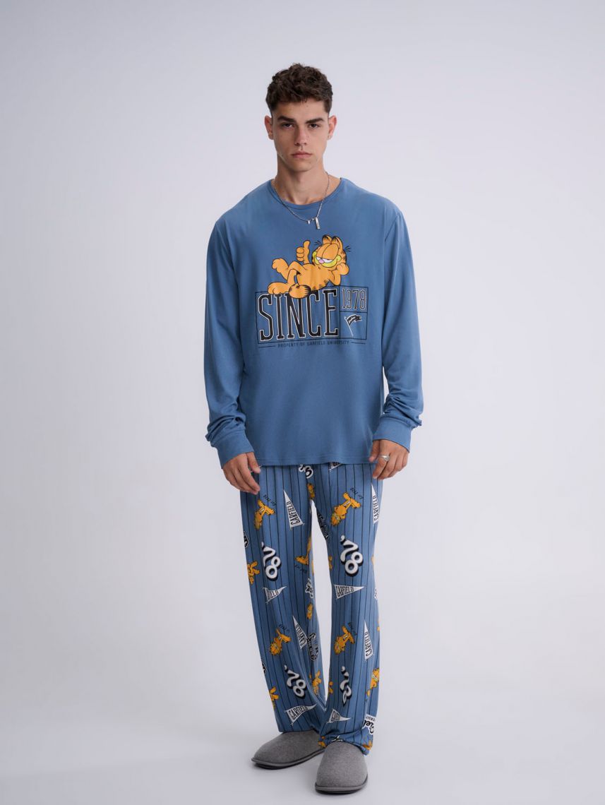 סט פיג’מה ארוכה |  Garfield