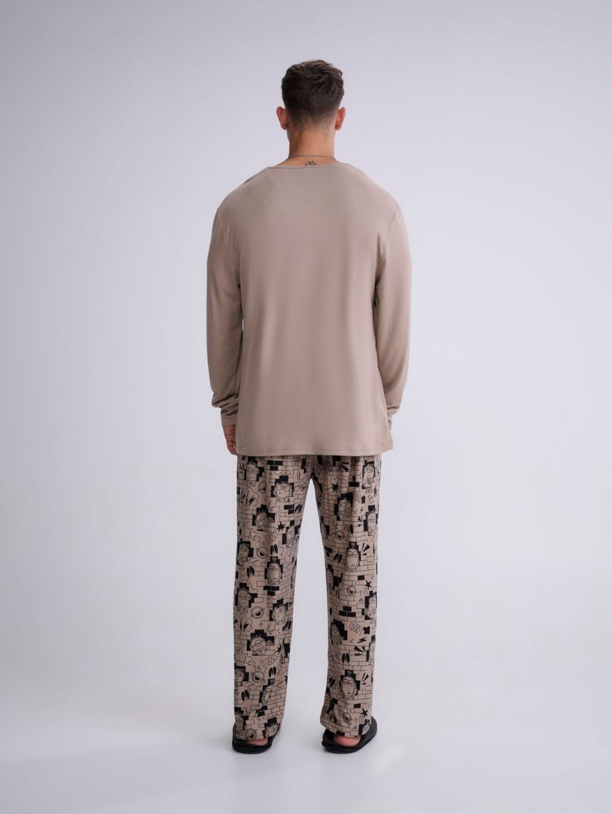 סט פיג’מה ארוכה | Minions