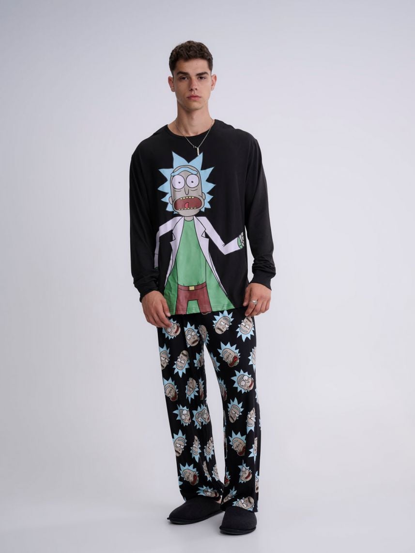 סט פיג’מה ארוכה | Rick And Morty