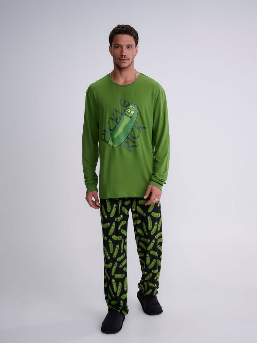 סט פיג’מה ארוכה | Rick & Mortty