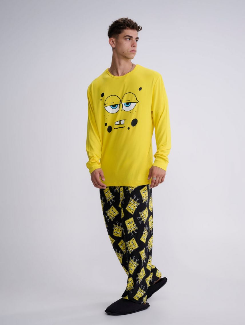 סט פיג’מה ארוכה| SpongeBob
