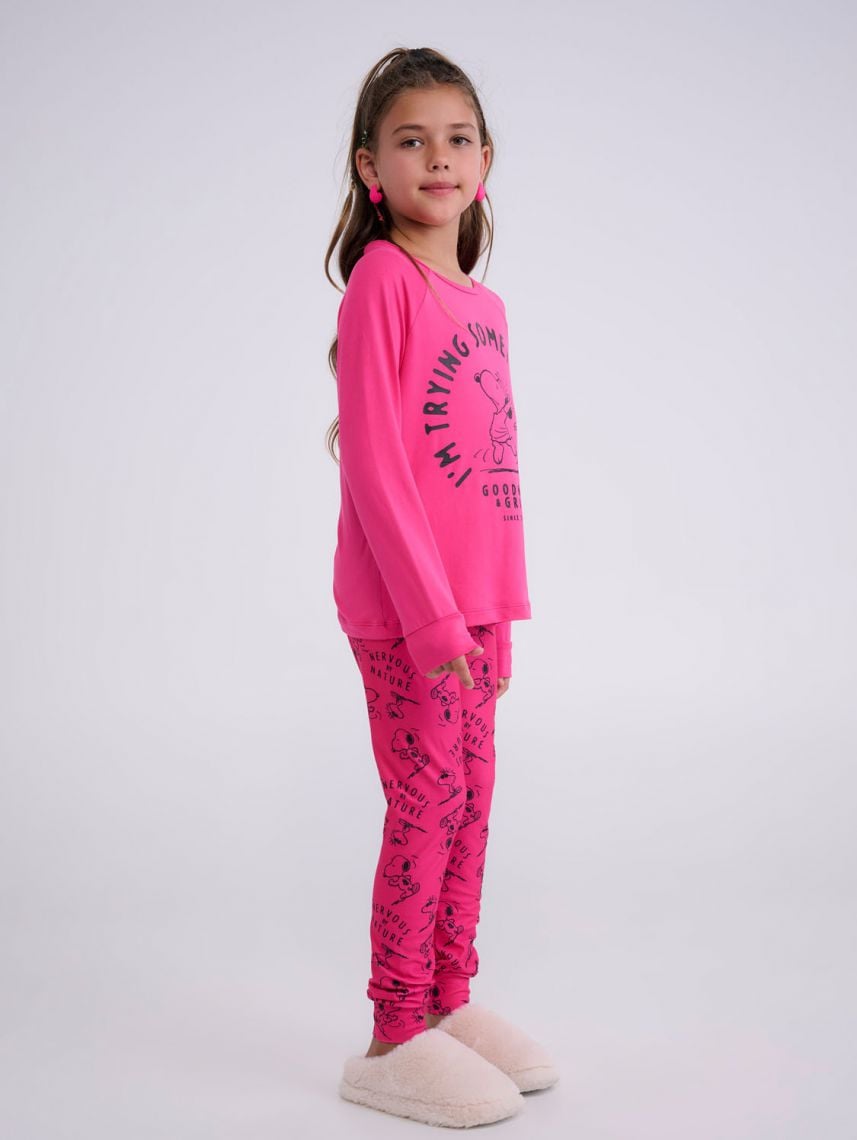 סט פיג’מה ארוכה | Snoopy