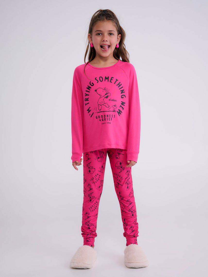 סט פיג’מה ארוכה | Snoopy